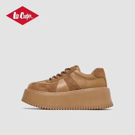Lee Cooper2025春季新款松糕鞋厚底小个子增高爆款休闲鞋德训鞋女商品大图