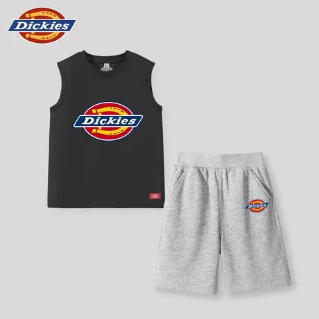 Dickies童装男童套装男孩纯棉无袖t恤两件套儿童2025新款背心潮A图片