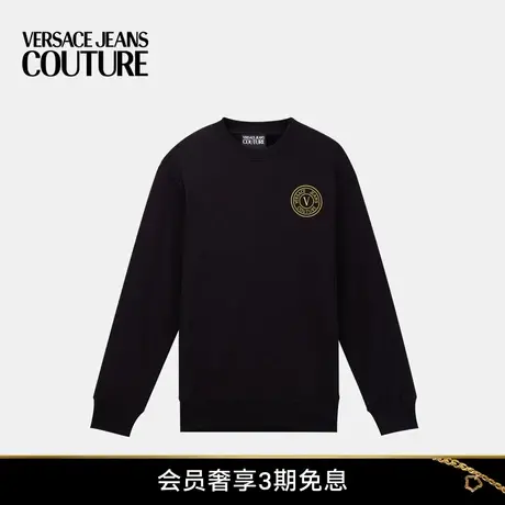 【甄选礼物】VERSACE JEANS COUTURE 男士上衣时尚长袖圆领卫衣商品大图