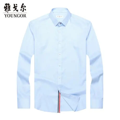 雅戈尔奥莱 CEO系列男装品牌长袖衬衫秋季新款商务休闲衬衫男商品大图