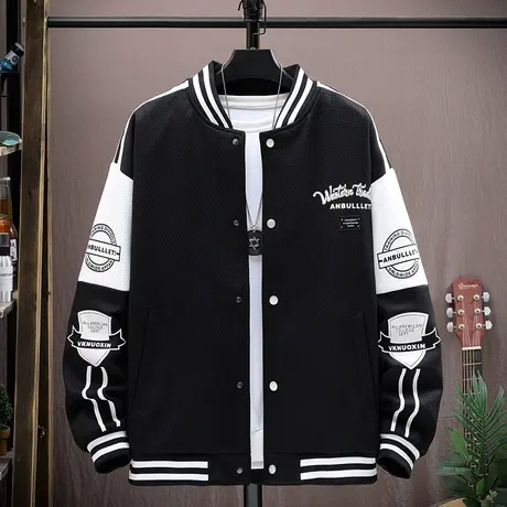 青少年棒球服外套男春秋套装初中高中学生大童2023新款运动风秋装商品大图