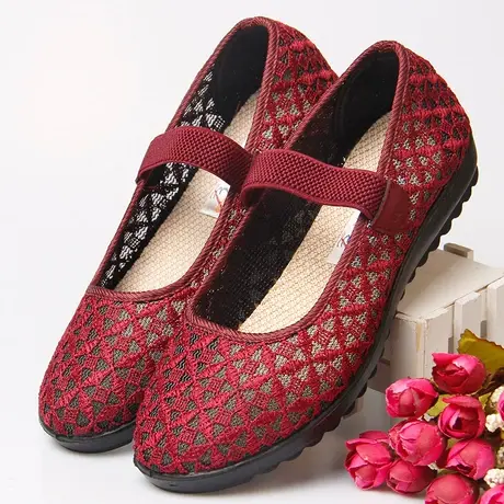 中老年人凉鞋女老人老北京布鞋女夏季新款奶奶老太太女款妈妈女鞋图片