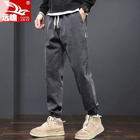 男士2022春秋季新款工装裤潮流运动时尚休闲九分裤潮牌束脚长裤子商品大图
