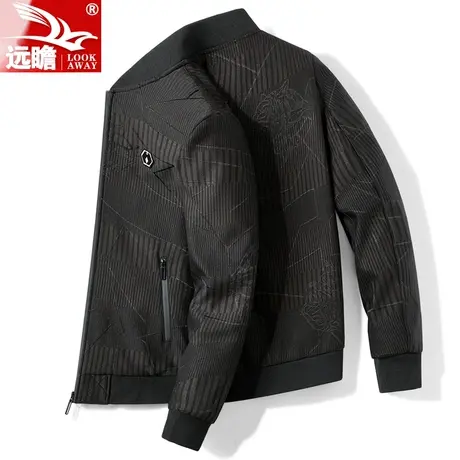 秋季夹克男士2023新款潮牌宽松简约上衣棒球领春秋款休闲外套男装商品大图