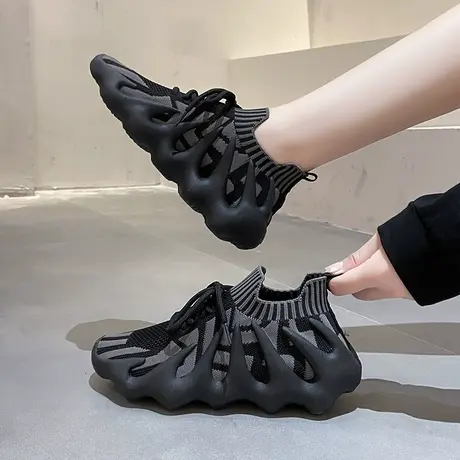 椰子鞋女2024夏季新款网鞋百搭网面透气软底八爪鱼跑步休闲运动鞋商品大图