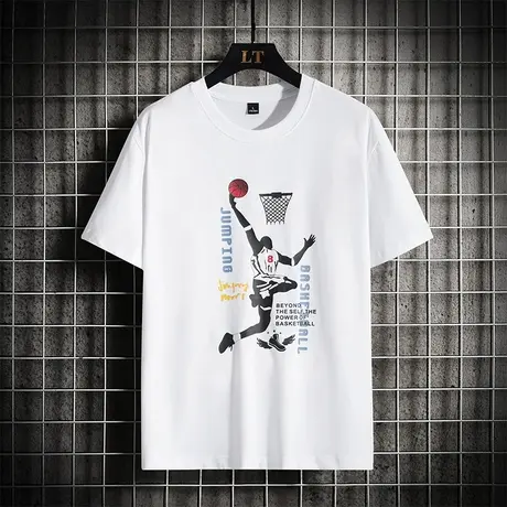 初高中学生13夏天短袖t恤12-15岁男孩14运动上衣服16大童棉感半袖商品大图