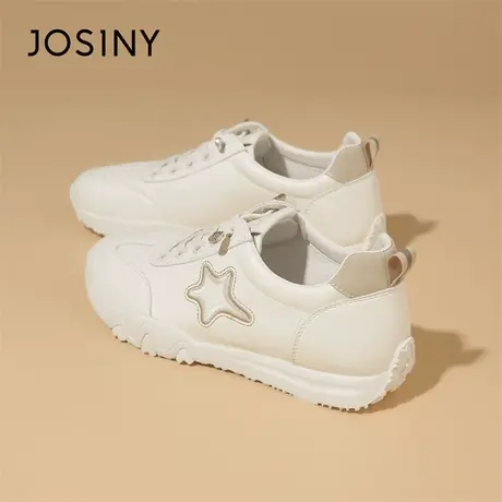 Josiny/卓诗尼厚底板鞋女2024新款春季爆款女鞋子透气百搭休闲鞋商品大图