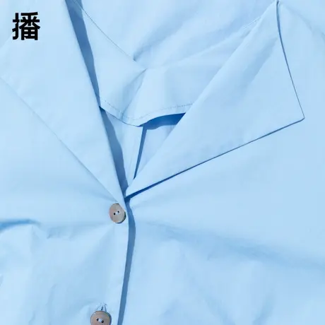 播2023秋季新款休闲气质通勤抽褶拼接翻领衬衫连衣裙女DDP4LD4750图片