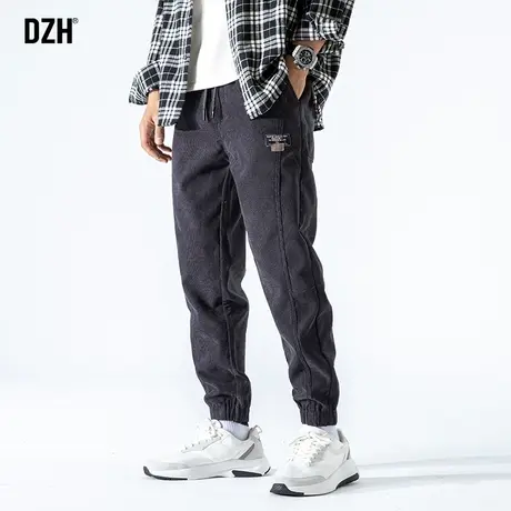 男士宽松休闲裤男秋季蓝色束脚运动裤子男ins潮百搭2023新款长裤商品大图