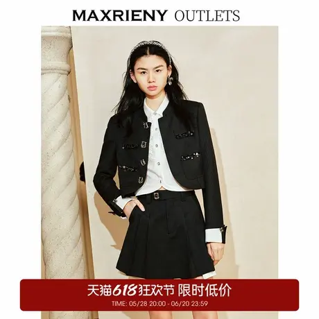 【奥莱】MAXRIENY宫廷新中式西装截短外套春款商品大图