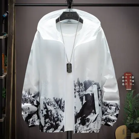 防晒衣男2025新款百搭透气潮流冰丝夹克衫中学生夏季薄款帅气外套商品大图