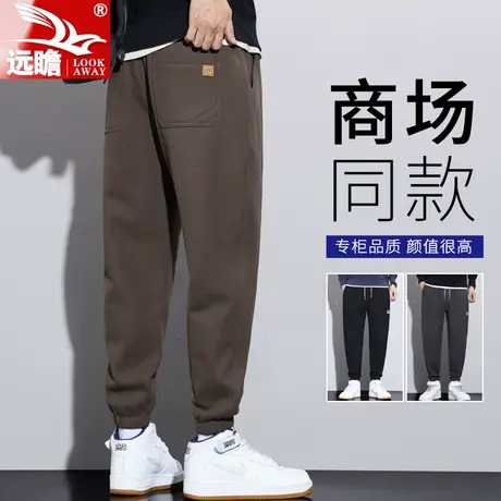 春秋季运动卫裤男2023新款工装束脚针织长裤男士休闲百搭裤子男款图片