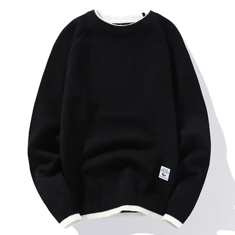 毛衣男冬季男士线衣内搭冬款加绒加厚青少年打底针织衫半高领上衣商品大图