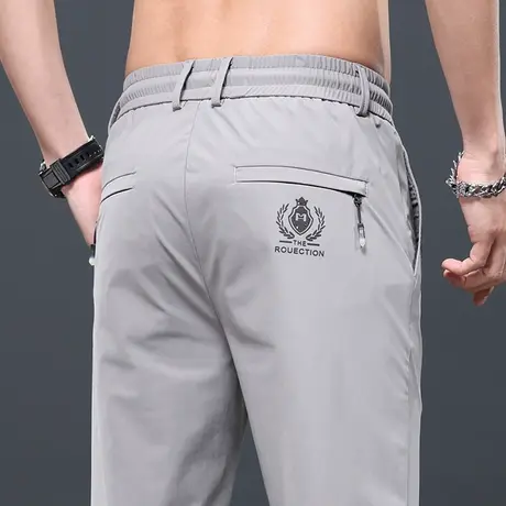 夏季薄款运动休闲裤男士冰丝速干男装直筒宽松凉凉男裤子男款夏裤商品大图