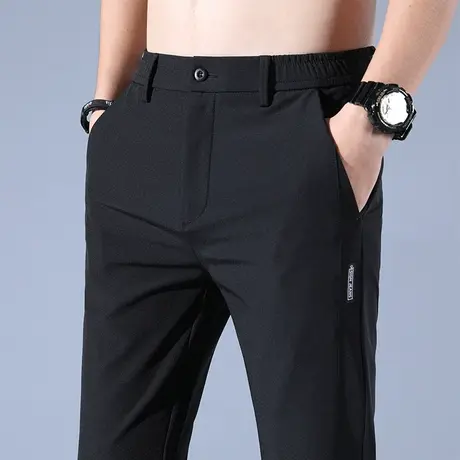 夏季超薄款冰丝滑速干运动休闲裤男士夏天户外钓鱼防晒长裤子男裤商品大图