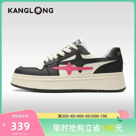 【门店发货】康龙女鞋 秋季新款时尚设计感潮流小众休闲板鞋商品大图