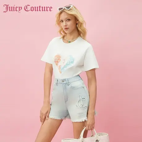 Juicy Couture橘滋2024早春日穿搭新款上衣短袖T恤女打底衫内搭商品大图