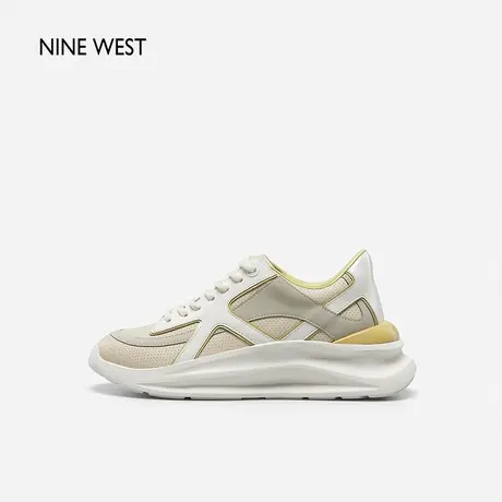 【跃动冰川系列】Nine West/玖熙时尚休闲鞋女春季牛皮革运动鞋商品大图