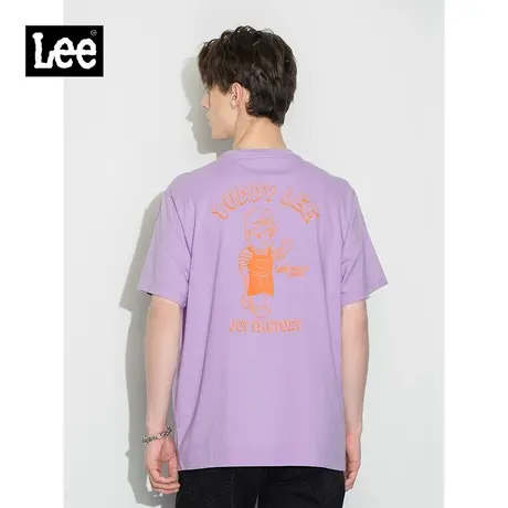 Lee商场同款22春夏新品舒适版多色圆领印花男短袖T恤LMT0015953RX图片