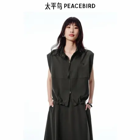 【商场同款】太平鸟女装2025年夏季新款滑顺凉感马甲A3BGF240A商品大图