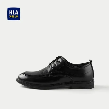 HLA/海澜之家羊皮鞋面系带正装皮鞋25新商务牛皮革真皮鞋垫鞋子男商品大图