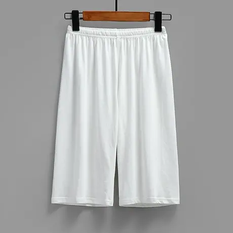 纯棉打底裤女夏季薄款宽松不嘞腿白色五分安全裤防走光大码保险裤商品大图