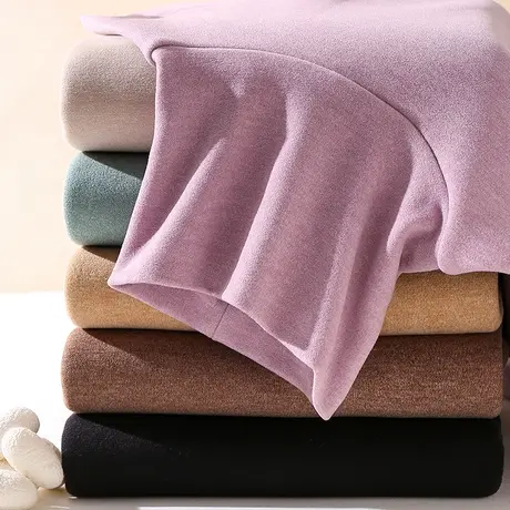 高领保暖内衣女北方巨厚内穿打底衫加绒加厚秋衣秋裤德绒保暖衣冬商品大图