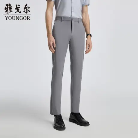 『Youngor』男中灰商务系列休闲裤VCHZ323009DWA商品大图