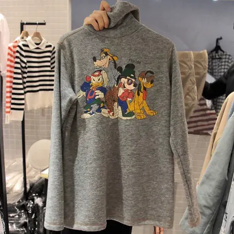 半高领德绒保暖内搭打底衫女2020新款秋冬加绒加厚洋气长袖上衣服图片