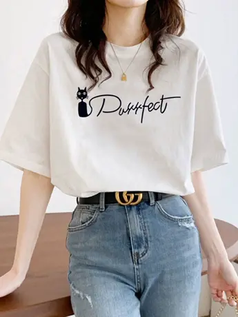 欧货白色正肩仿棉短袖t恤女2023新款夏季法式甜辣风小众潮牌上衣图片