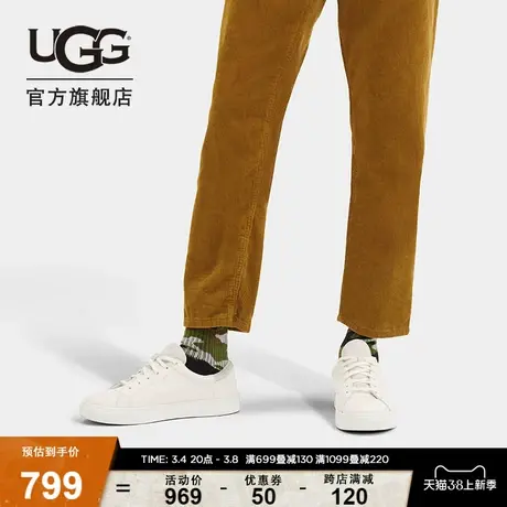 UGG秋季新款男士舒适系带圆头平底低帮鞋时尚休闲鞋 1130753图片