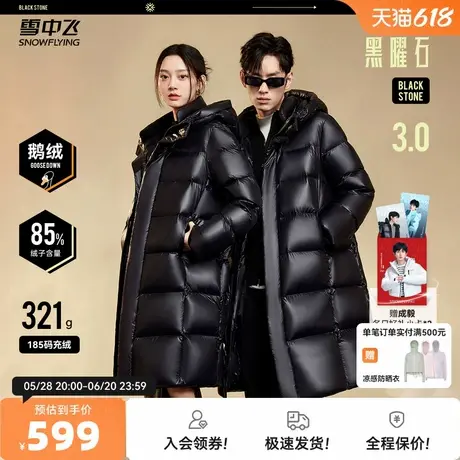 【成毅推荐】雪中飞25黑曜石3.0冬新男女鹅绒服高充绒子夜蓝穿搭商品大图