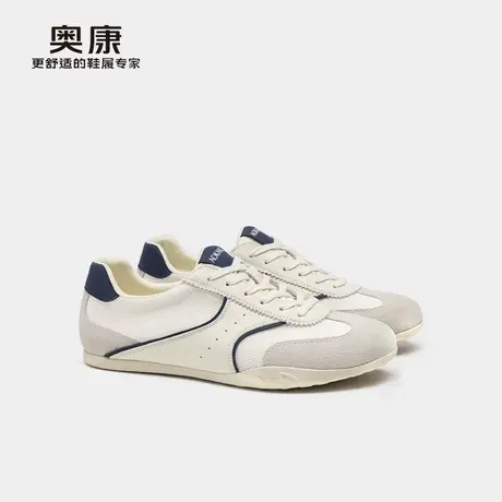 奥康 男鞋2025夏季新款轻便透气阿甘鞋时尚百搭德训鞋门店发货商品大图