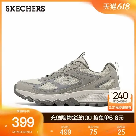 Skechers斯凯奇2025新款夏季男鞋轻质舒适缓震城市户外运动休闲鞋商品大图