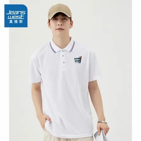 LR真维斯男装短袖2024夏季新品男式休闲简约舒适多色可选POLO衫商品大图