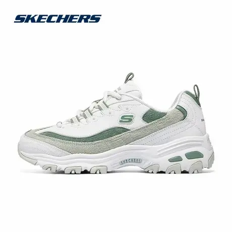 SKECHERS斯凯奇女鞋舒适透气厚底缓震休闲运动鞋奶茶熊猫老爹鞋子商品大图