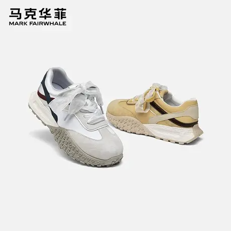 马克华菲厚底老爹鞋女2025夏季新款时尚透气增高阿甘鞋运动休闲鞋商品大图
