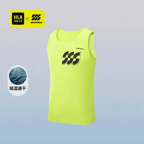 HLA/海澜之家跑步运动休闲背心2025春夏新吸湿速干无袖T恤男商品大图