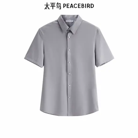 太平鸟男装季修身上衣休闲衬衫 B1CCE55图片