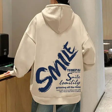 开衫卫衣外套男春秋季美式重磅高级感潮牌高街复古连帽拉链上衣服商品大图