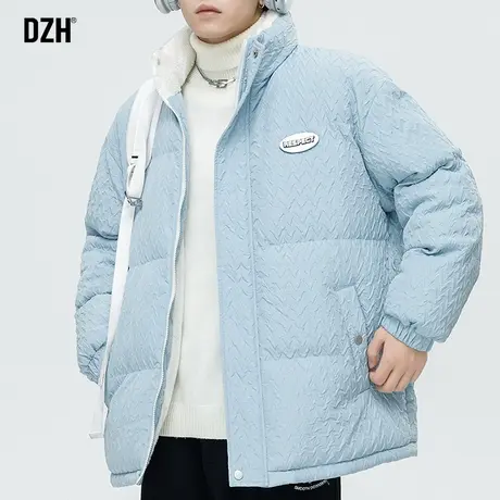 男士羊羔绒立领棉服男韩版潮流冬季2023新款加厚棉衣外套保暖冬装图片