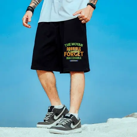 男士运动大码短裤男夏季潮流宽松裤子2025新款大裤衩外穿五分裤男图片