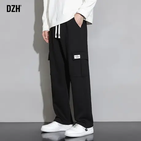 男士休闲长裤男款春秋款卫裤男工装裤2024年春季直筒宽松休闲裤子商品大图