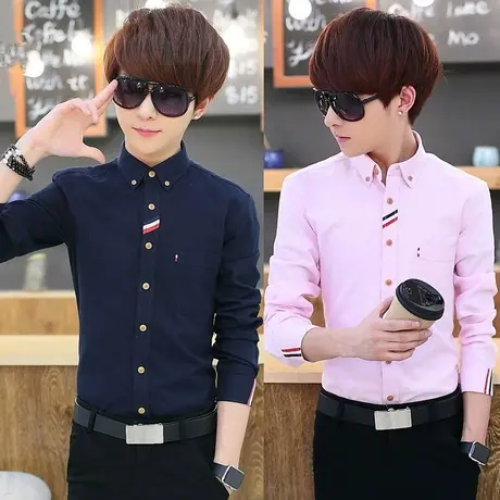 13男孩14青少年15高初中学生16秋季男装17长袖衬衫18岁19衬衣服潮商品大图