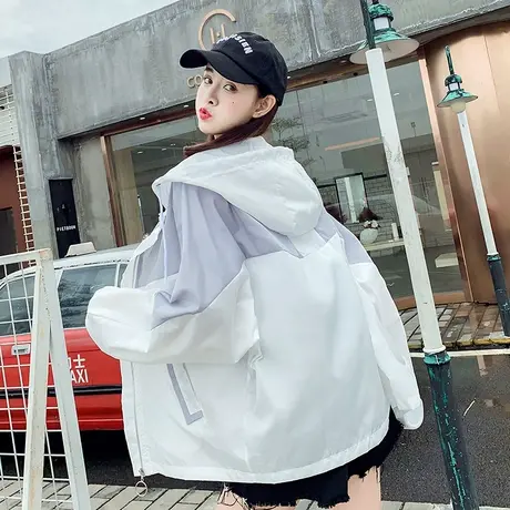 透气防晒衣女2021款网红外套薄款百搭透气很仙的夏紫外线cec超火商品大图