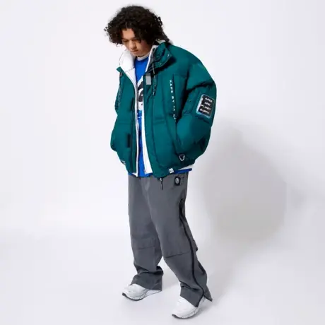 Aape旗舰店男装秋冬字母印花猿颜徽章潮流休闲裤6791XXH图片