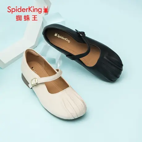 SPIDER KING/蜘蛛王玛丽珍女鞋羊皮2025春商场新款一字带舒适软底图片
