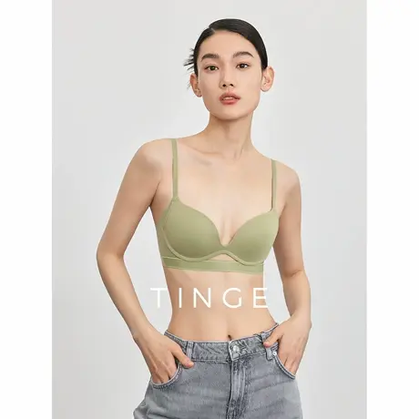 TINGE贴己光面无痕裸感无钢圈小胸聚拢内衣女防下垂收副乳文胸罩商品大图
