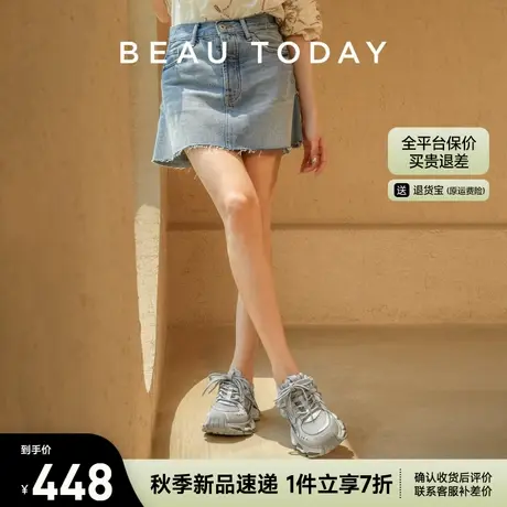 BeauToday厚底老爹鞋女款2025新款夏季网面透气运动鞋女士休闲鞋商品大图