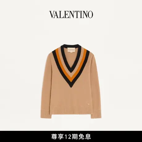 [新品抢先看][12期免息]华伦天奴VALENTINO女士羊毛针织衫图片